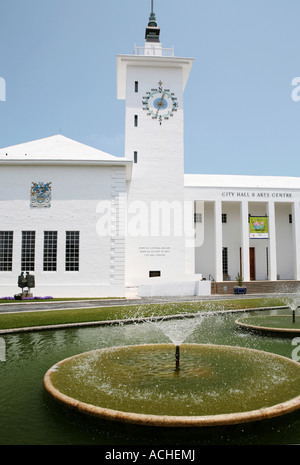 Sale comunali in Hamilton Bermuda su un luminoso giorno di sole nel maggio 2007 Foto Stock