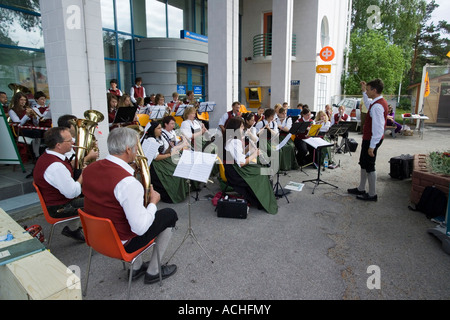 Orchestra tedesca in fatto di prestazioni, Sotkamo Finlandia Foto Stock