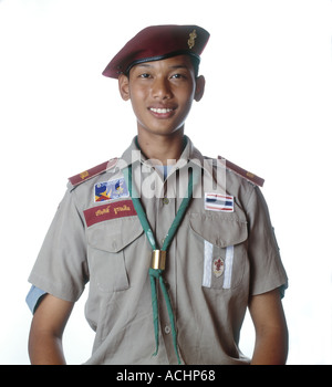 Thailandia Uttapon Chanytan al ventesimo World Scout Jamboree Sattahip Thailandia Foto Stock