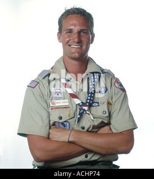 Stati Uniti d'America Brent Carron a xx World Scout Jamboree Sattahip Thailandia Foto Stock