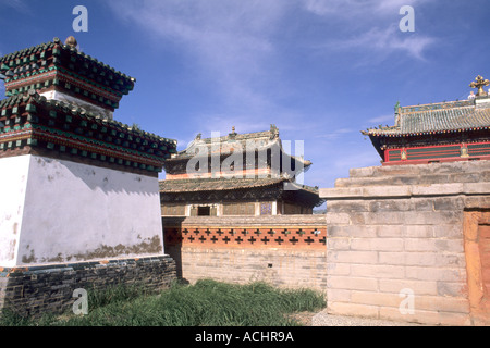 Famoso Erdene Zuu monastero 1586 in Mongolia Foto Stock