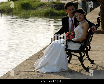 Pre Wedding photography ad Hoi An Foto Stock