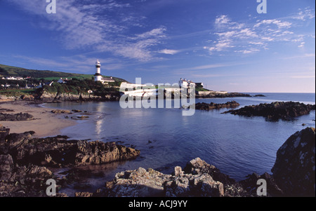 Faro di Inishowen al punto Dunagree. Penisola di Inishowen, County Donegal, Irlanda. Foto Stock