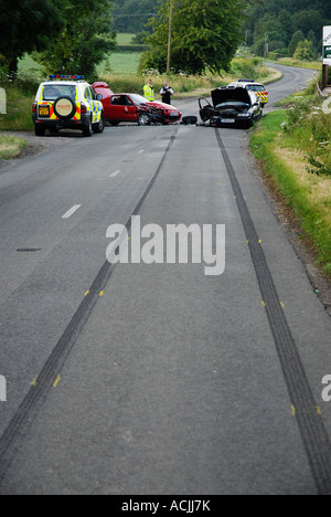 Pic martin phelps 27 06 06 corsham crash tra Bradford on Avon e corsham martedì 8pm Foto Stock