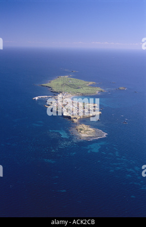 Vista aerea di Isla de Tabarca vicino a Alicante Spagna Spain Foto Stock