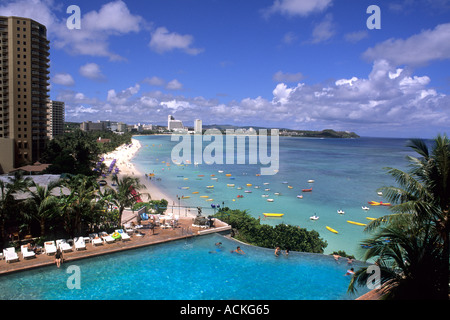 Guam Reef Hotel nella bellissima Baia di Tumon in Guam USA Foto Stock