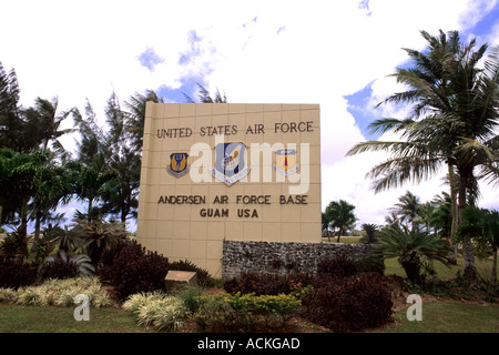 USA Air force presso Andersen Air Force Base in Guam USA Foto Stock
