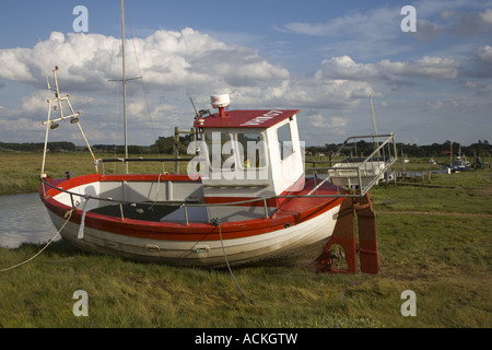 Il grazioso villaggio costiero di Thornham Staithe vicino a Hunstanton in Norfolk Foto Stock