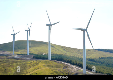 Cefn Croes per centrali eoliche sulla cima plateau nr Aberystwyth costituito da 39 turbine 100m ad alta generazione di 60MW di elettricità Foto Stock