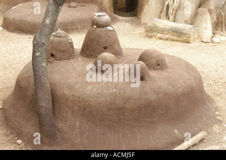 Anima tumuli in da di tata casa Nadoba Togo Africa occidentale Foto Stock