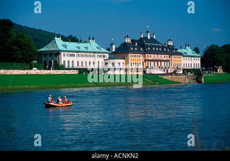 Castello di Pillnitz / Dresden Foto Stock