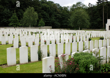 Zonnebeke legno poligono 5a divisione australiana Memorial Belgio Foto Stock