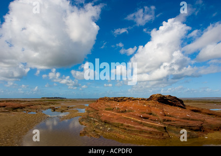 Hilbre Island dal piccolo occhio nella Dee estuario Foto Stock