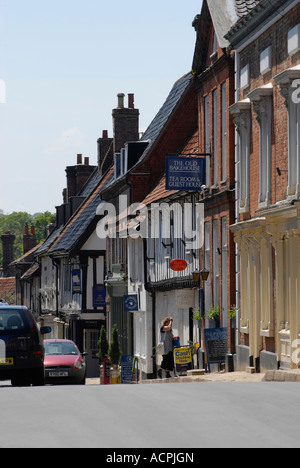 Little Walsingham High Street Norfolk England Regno Unito Foto Stock