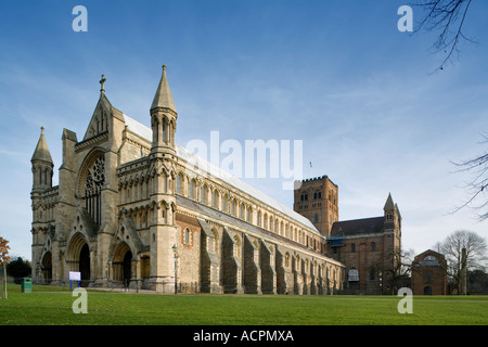 St Albans Abbey Hertfordshire Foto Stock