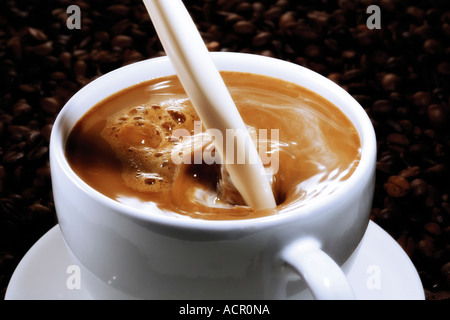 Caffè con latte Foto Stock