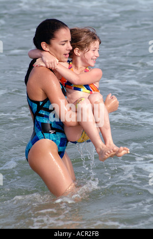 Sorelle al Beach Surfside Beach Nantucket Island MA Foto Stock