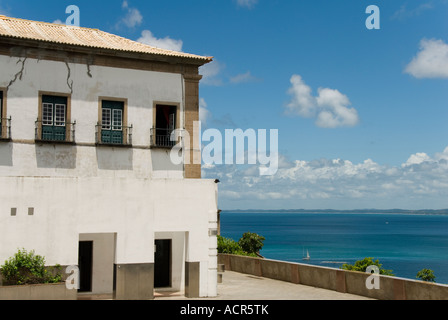 Largo da Cruz Quebrada, caduti Croce, Pelourinho, Salvador, Bahia, Brasile Foto Stock