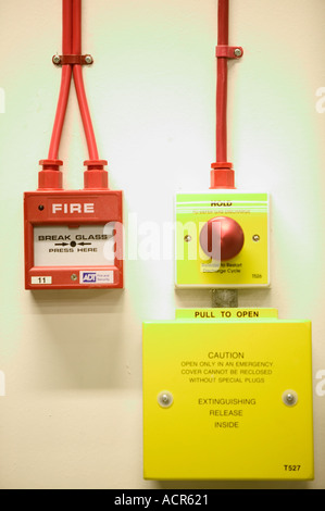 Estintore allarme Foto Stock