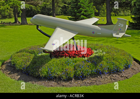 Letti di fiori nel Grant Park Gardens Forres Moray Grampian Regione Foto Stock