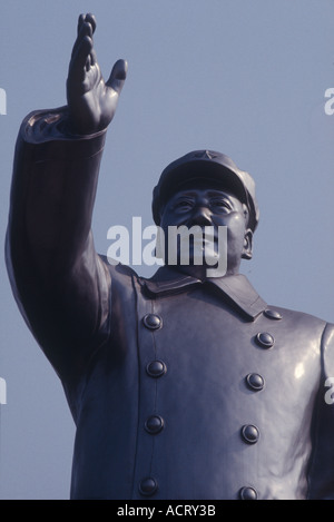 Statua di bronzo di Mao Zedong in Cina Changsha Foto Stock