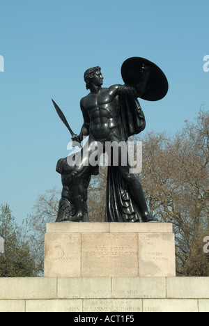 London Hyde Park statua di Achille da Richard Westmacott commemorando il Duca di Wellington Foto Stock