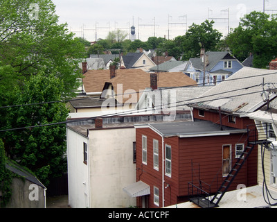 Tetti in New Brunswick, New Jersey Foto Stock