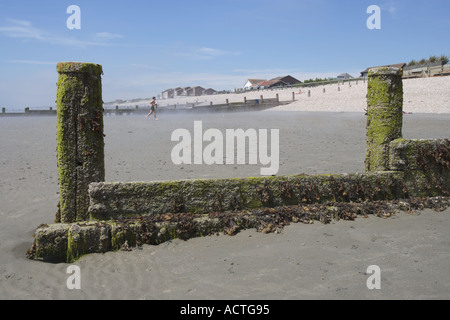 Spiaggia a Bracklesham Bay Foto Stock