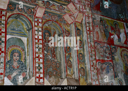 Monastero di Narga Selassie, Dek Island, il Lago Tana, Etiopia, Africa Foto Stock