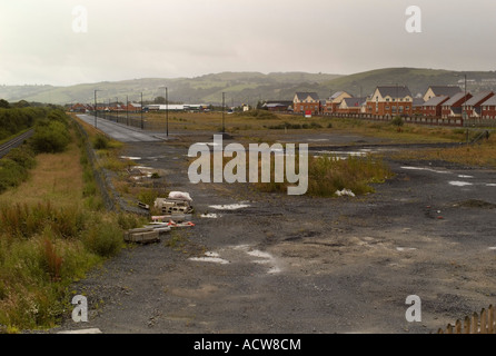 Il sito di nuovi uffici per il Galles Assembly Government Parc y Llyn Aberystwyth Ceredigion nel Galles Foto Stock