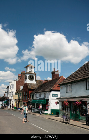 Steyning High Street, Steyning, West Sussex, Regno Unito Foto Stock