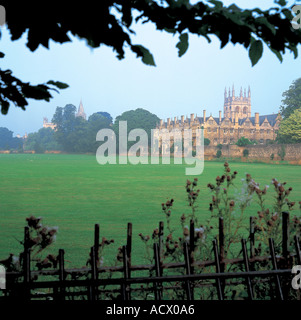 Merton College oltre la Chiesa di Cristo Prato Foto Stock