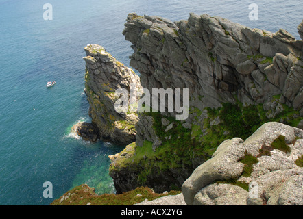 Costa Nord Est di Lundy Island Foto Stock