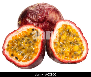 Frutto della passione fuori taglio Foto Stock