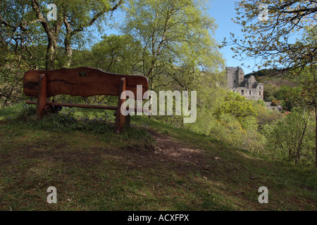 Castle Campbell, Dollaro in primavera. Foto Stock