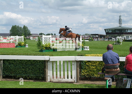 Show Jumping al grande spettacolo dello Yorkshire, Harrogate, North Yorkshire, Inghilterra, estate 2007 Foto Stock