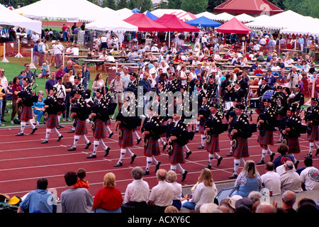 La Scottish Highland Games ha celebrato nella città di Coquitlam in British Columbia Canada Foto Stock