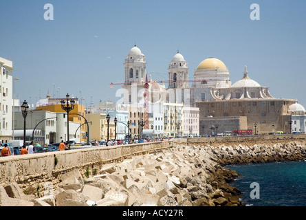 Campo del Sur, il lungomare Sud di Cadiz, Spagna Foto Stock