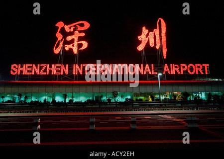 L'aeroporto di Shenzhen Baoan SZX Nazionale ed Internazionale di Shenzhen in Cina Foto Stock