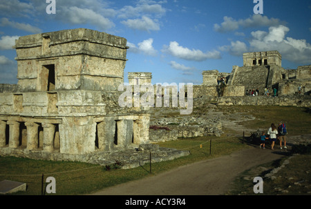 Il Templo de las Pinturas tempio dei dipinti Tulum Messico America Centrale Foto Stock