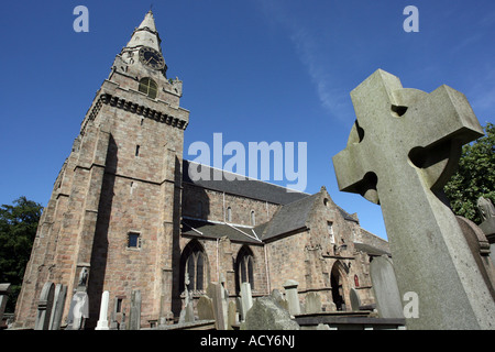 St Machar la cattedrale in Old Aberdeen, nella città di Aberdeen, Scozia, Regno Unito, che è una Chiesa di Scozia kirk Foto Stock