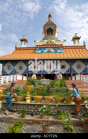 Il tedesco tempio buddista. Lumbini. Il Nepal Foto Stock