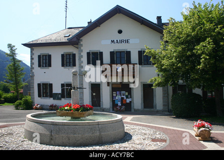 Municipio di Mairie Thollon les Memises Haute Savoie Alpi Francia Foto Stock