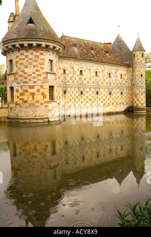 Chateau St Germain de Livet Auge Normandia Francia Foto Stock