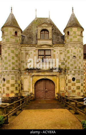 Chateau St Germain de Livet Auge Normandia Francia Foto Stock