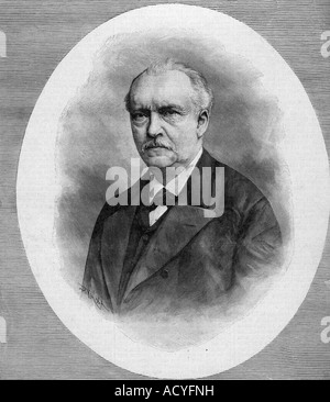 Helmholtz, Hermann von, 31.8.1821 - 8.9.1894, fisiologo e fisico tedesco, ritratto, incisione, 19th secolo, , Foto Stock