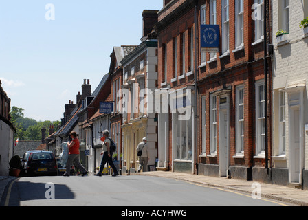 Little Walsingham High Street Norfolk England Regno Unito Foto Stock