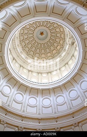Texas capitale dello stato interno verticale a doom Foto Stock