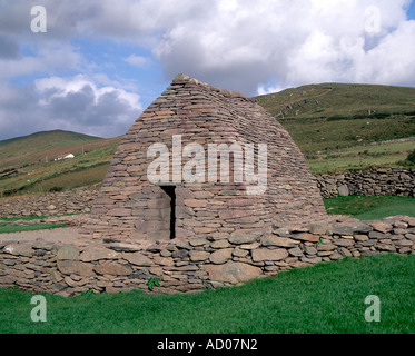 Gallarus oratorio è una chiesa paleocristiana costruita sulla penisola di Dingle costruito tra il sesto e il nono secolo, Foto Stock