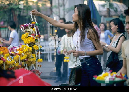 Erewan Santuario, Bangkok, Thailandia Foto Stock